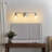 Modern Nickel Bathroom Vanity Light with Clear Shade Vanity Light Fixture without Light