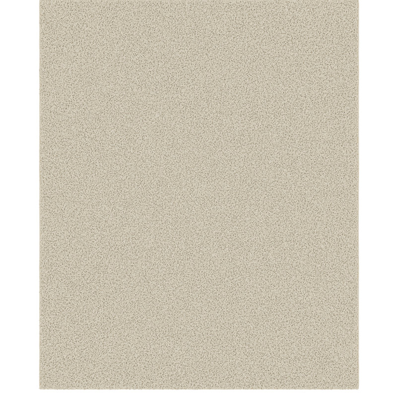 Cozy Plush Non-Slip Rubberback Soft Cream Indoor Bedroom, Living Room Area Rug, Runner 3' x 7'10', Cream