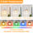 Multi-Scene Rgb Wall Sconces With Amber Tulip Glass Shade, 12 Colors & Dimmable (Set Of 2)-1928440106-1928440109