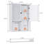 Armoire murale de salle de bain avec détecteur de mouvement à DEL-492820401