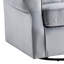 Zeger Grey Fabric Glider Chair With Swivel