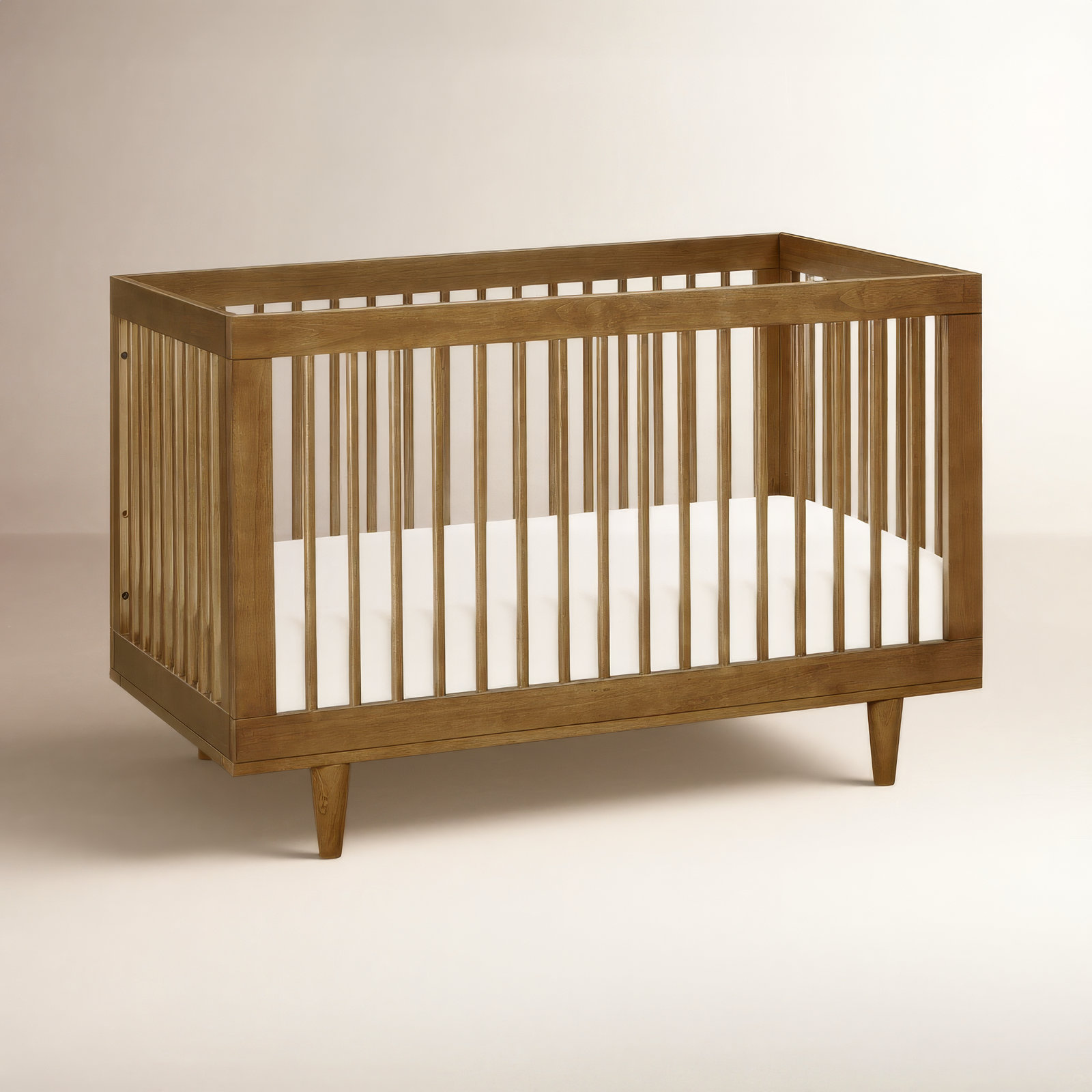 Marley Pine 3-in-1 Convertible Crib, Walnut, Crib