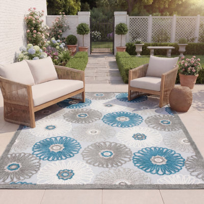 Tapis à fleurs Josia Performance