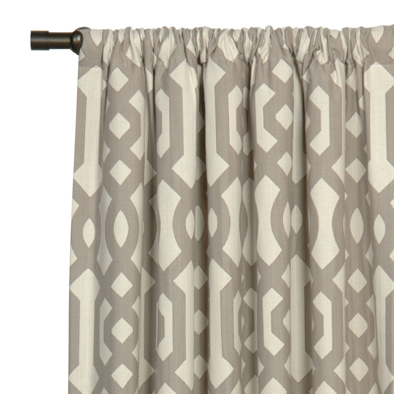Rayland 100% Cotton Room Darkening Curtain Single Panel, 48" W x 84" L