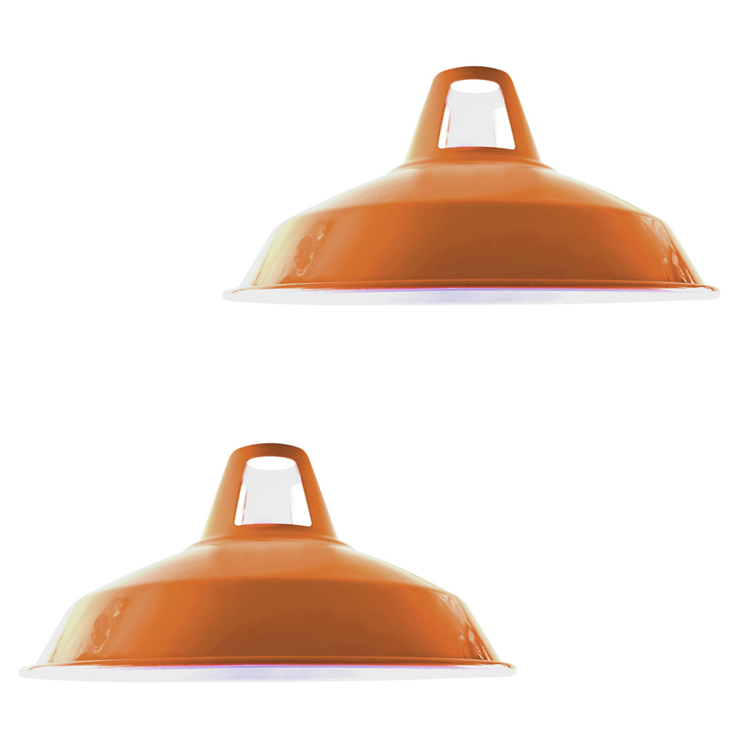 Alkis 16cm H x 30cm W Metal Barn Slotted Lamp Shade ( Uno )