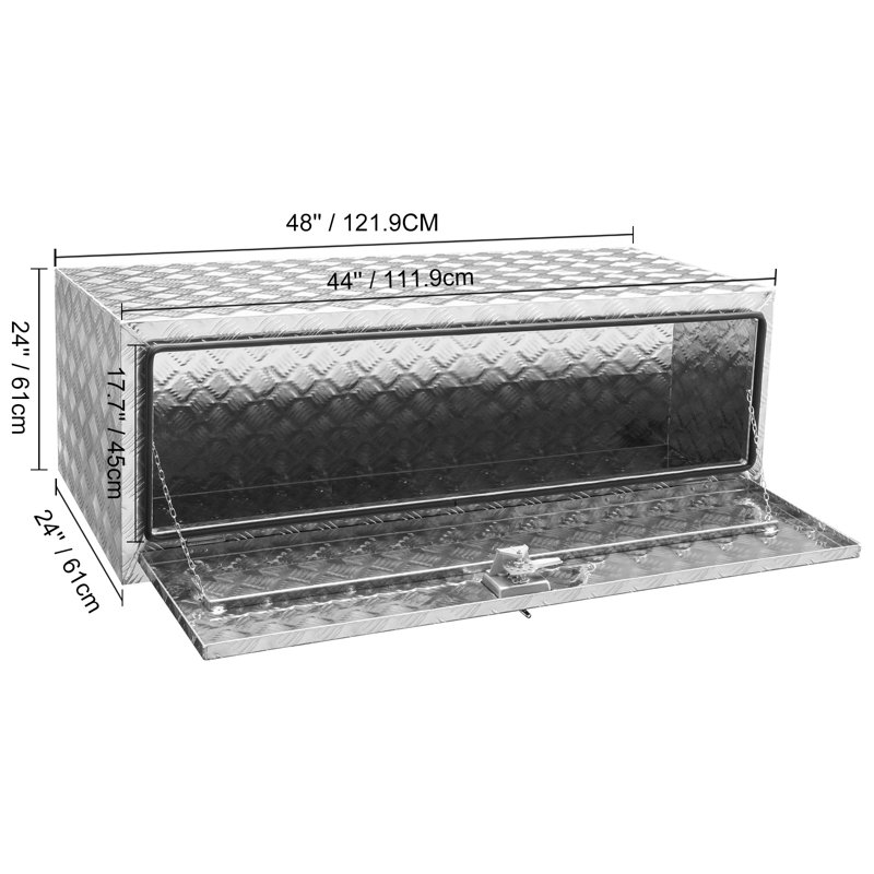 VEVOR Underbody Truck Box, 48"×24"×24" Pickup Storage Box