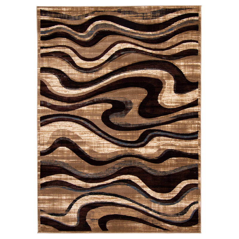 Fricis Abstract Indoor Rug, Rectange 6'7" x 9'6"