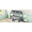 Structure de lit simple en bois, gris-616246237-616246238