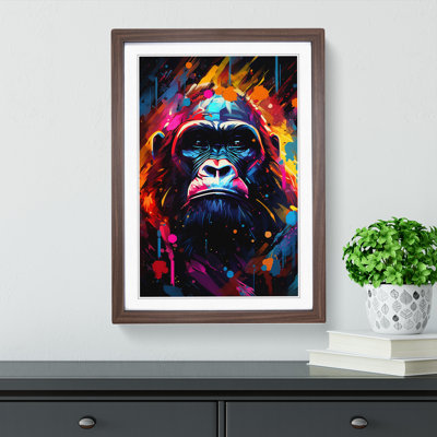 Gorilla Futurism Art - Framed Print
