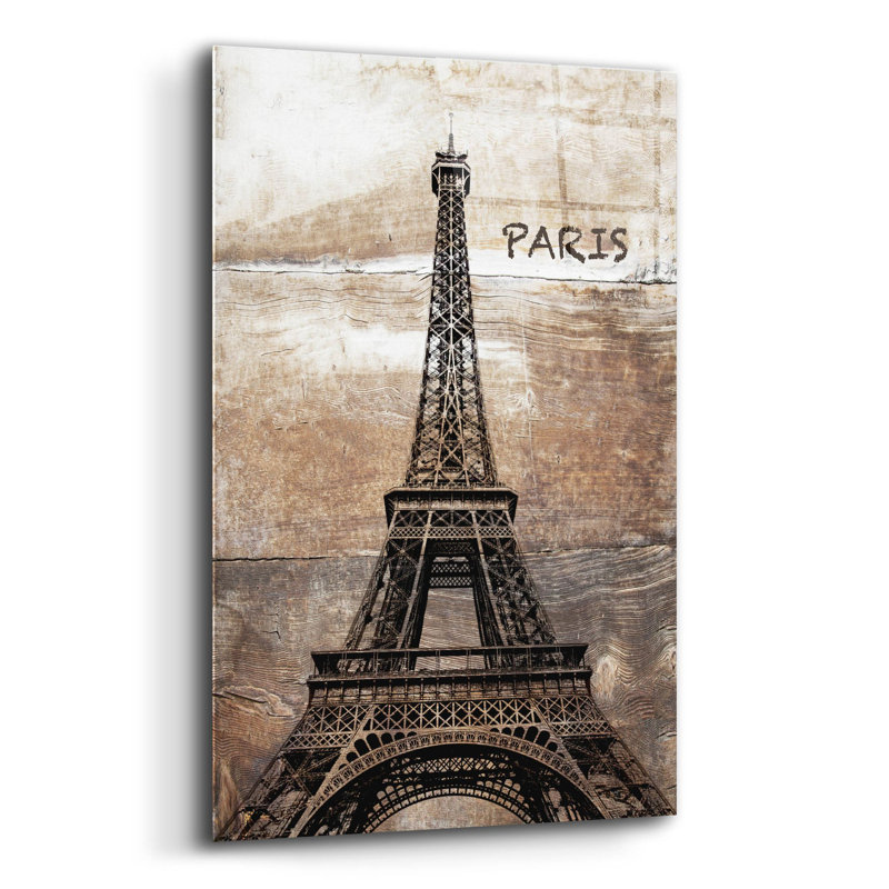 Williston Forge «France» par Irena Orlov, art mural en verre acrylique, H 16 po x l 12 po x P 0,13 po