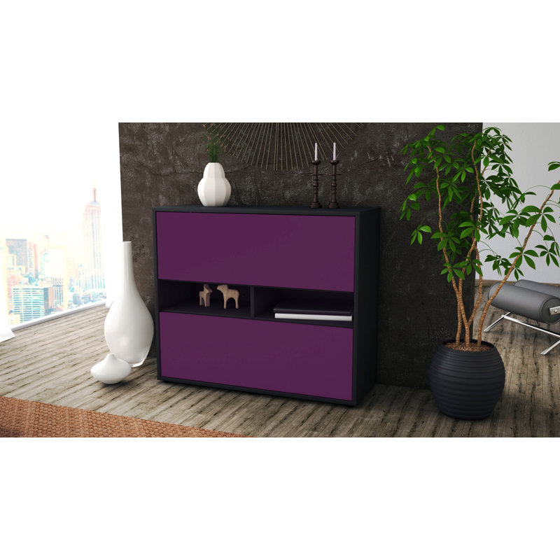 Regent Sideboard, Anthracite/Purple