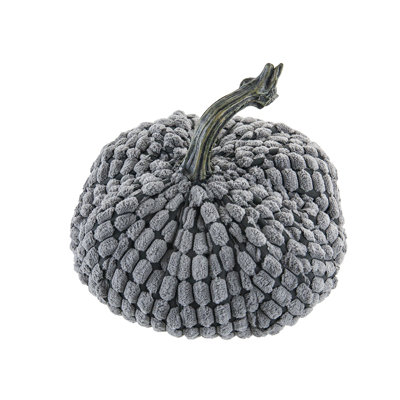 Jasmine 6.5" Chenille Weighted Pumpkin, Holiday & Harvest Decor