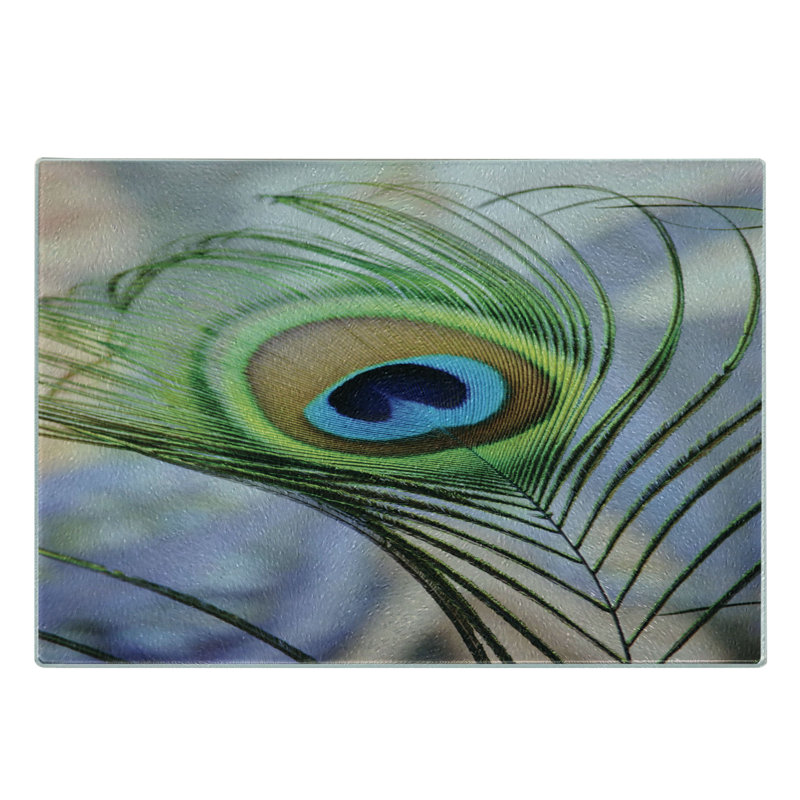 Multicolore Planche à découper en verre trempé Ambesonne