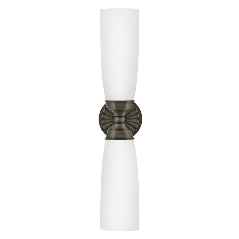 Hinkley Alexis Large Two Light Sconce, Black Oxide