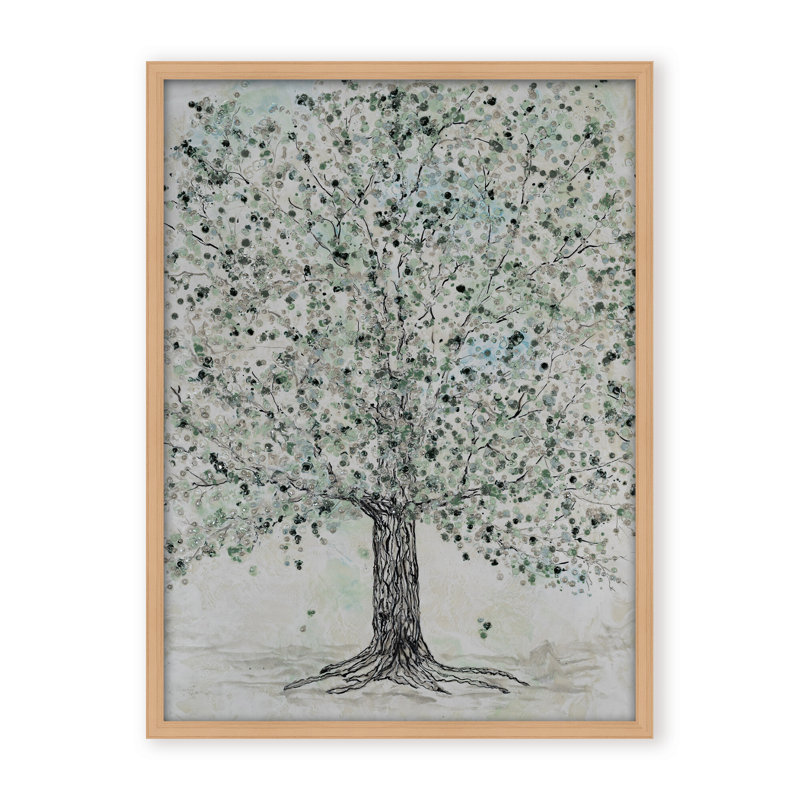 Nature Inspired "Lush Renewal" Canvas Wall Art By , 16" H x 12" W, Framed Canvas, Gold