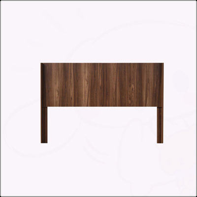 Tête de lit en bois, tête de lit large en bois seulement, têtes de lit de style campagne moderne, panneau cannelé mural, têtes de lit à oreilles Boho
