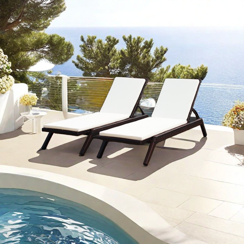 Chaise longue d'extérieur Krashana
