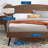 Bronwen Wood Platform Bed-75578601