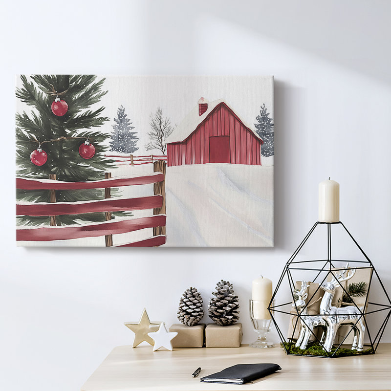 Christmas Holiday Arts - Toile tendue avec châssis, H 40 po x l 60 po