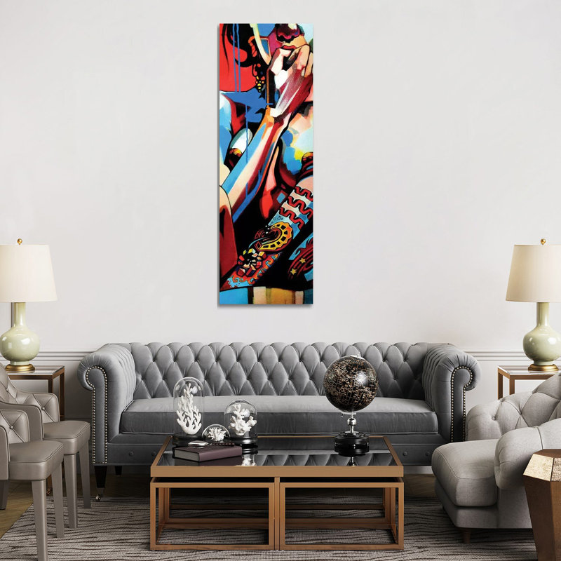 Print, H 72 po x l 24 po x 1,5 po, Toile tendue