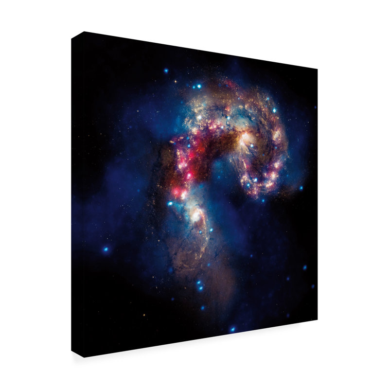 Art mural sur toile Galaxy, H 24 po x l 24 po