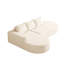 Chenille beige moderne, canapé modulaire, 3 coussins, matériau à haute résilience, sans assemblage, chenille modulaire confortable avec bords arrondis et respirants, conception d'oreiller, idéale pour le salon-1318391430-1318391480