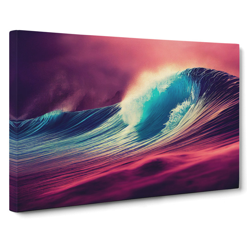 Wave Vol.1 - Wrapped Canvas Painting, 35cm H x 50cm W x 3cm D
