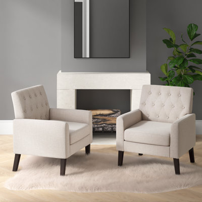 Fauteuil en lin l 28,5 po Asaria