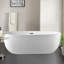 Baignoire de trempage autoportante en acrylique 67 po. X 32 po.