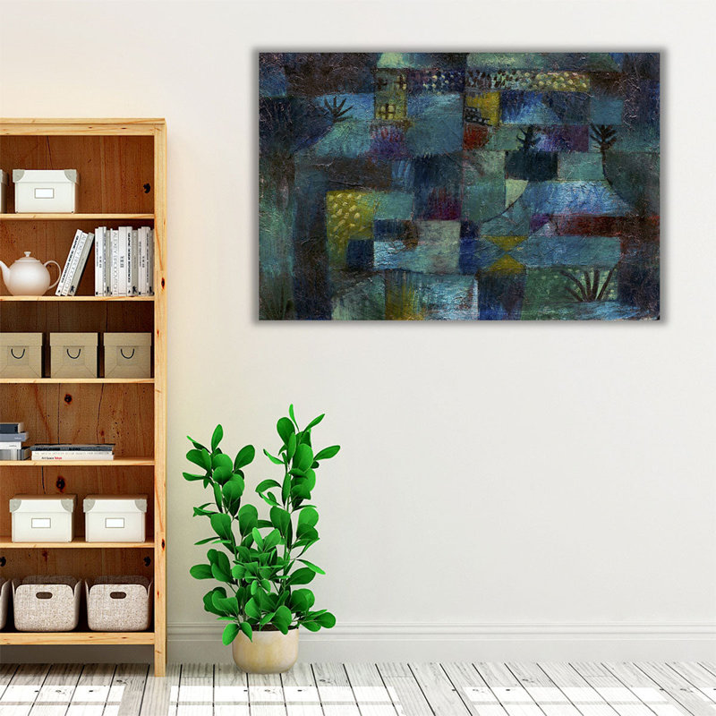 Jardin en terrasses, 1920 - reproduction d'art sur toile, H 20 po x l 30 po