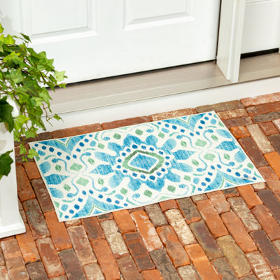 Tapis intérieur / extérieur lavable Ikat