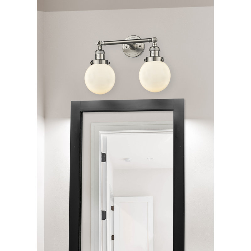 Funkhouser 2 - Light Dimmable Vanity Light, Clear, Incandescent, Antique Brass