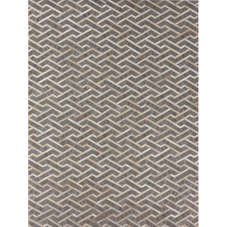 Berlin Cowhide Geometric Area Rug