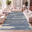 Tapis crème / bleu marine à rayures berbères Baumgardner-582425134