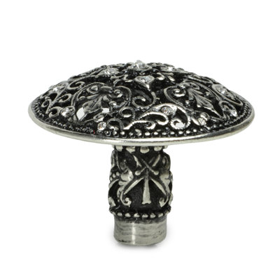 Juliane Grace large knob with 17 Swarovski Clear Crystalsin Chalice