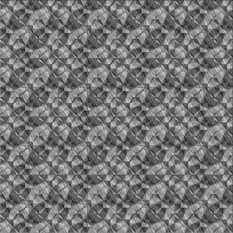 Tapis abstrait gris, Carré 8 pi