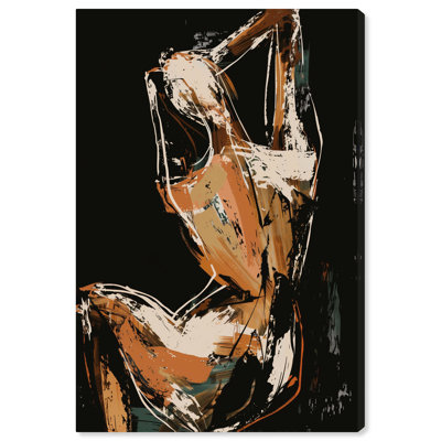 Magnifique art mural abstrait brun par Art Remedy