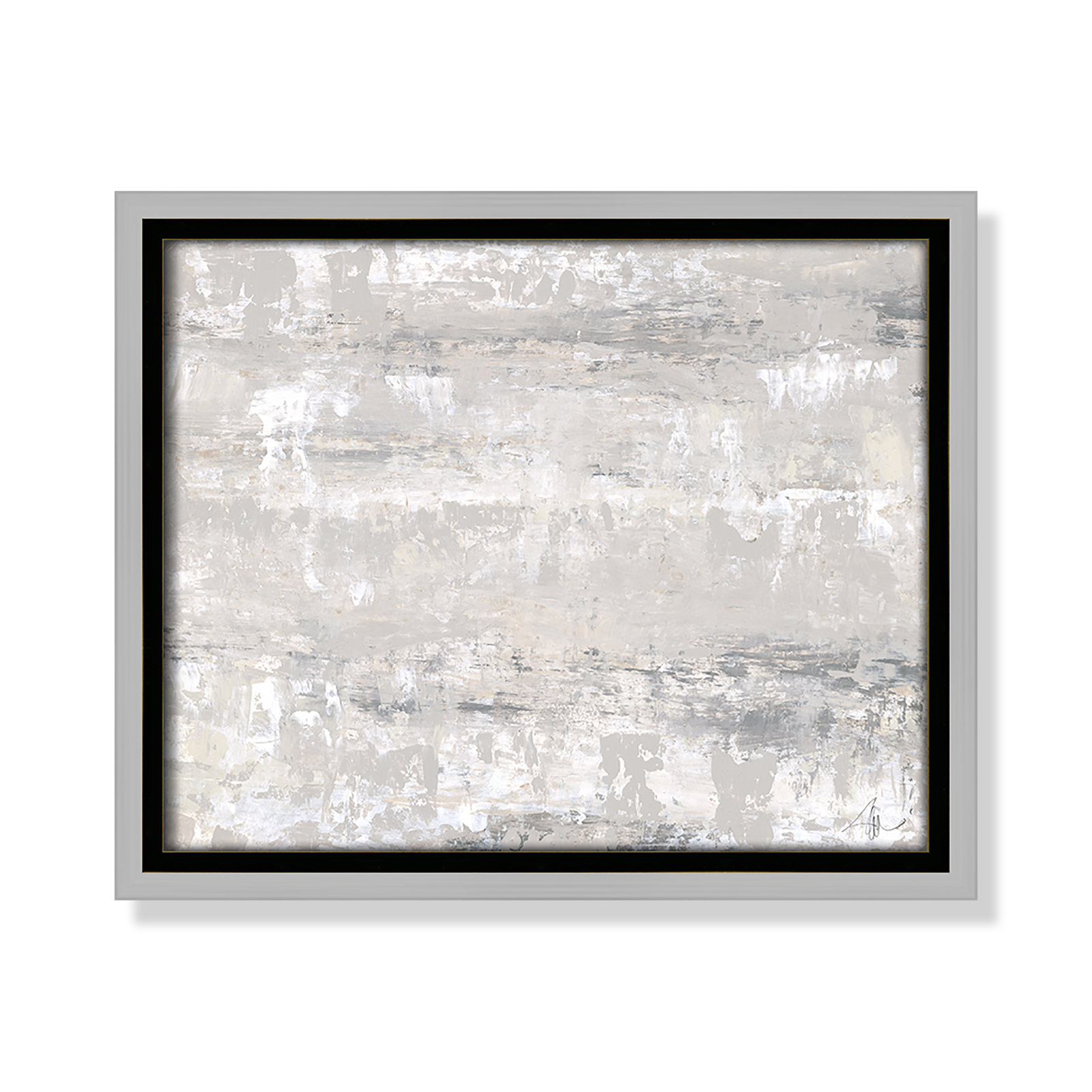 Tryston "Desert Winds" Print by Filippo Ioco, 9.5" H x 11.5" W x 2" D, Silver Framed Canvas