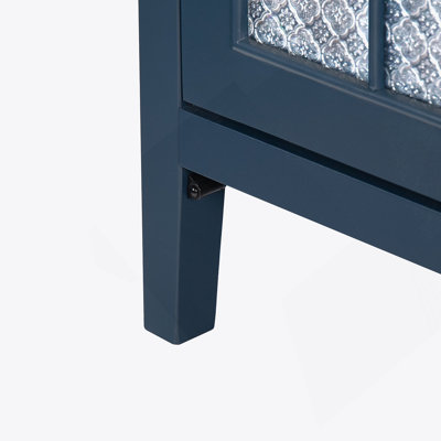 Armoire de salle de bain 35,6 pouces de style médiéval avec éclairage à capteur de mouvement et rangement réglable