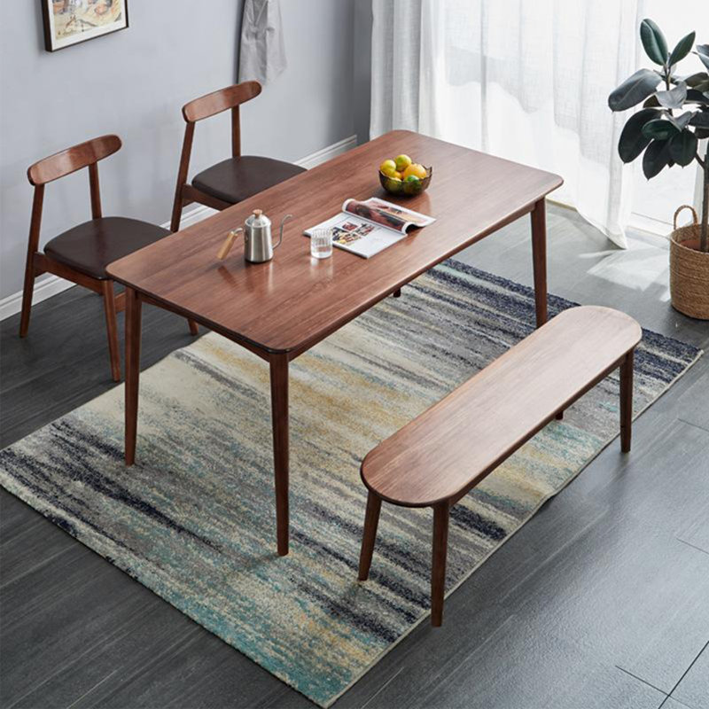 Jervin Solid Wood Bench, APOR4471, 16.14" H x 39.37" W x 11.81" D