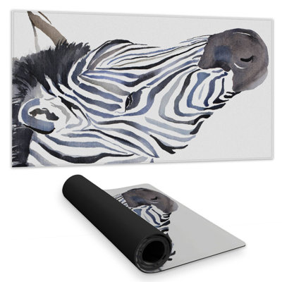 Zebra - 15.75"x31.50" Desk mat