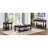 Rustic Style COFFEE TABLE Open Bottom Shelf