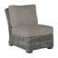 Rustic Woven Sectional Slipper Chair - Slate Grey-600847086-600847099-600847749