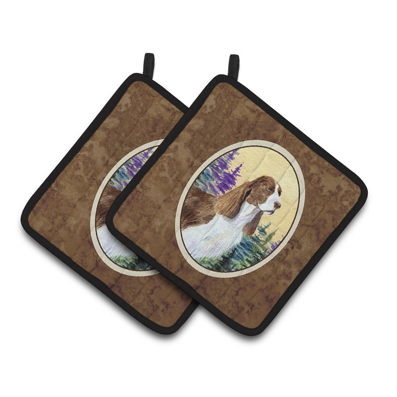 Caroline's Treasures Springer Spaniel Polyester Potholder