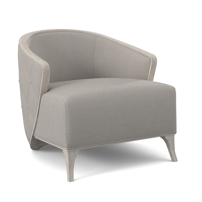 Fauteuil demi-tonneau l 30 po Peregrine, Bisque, Ivoire pétillant