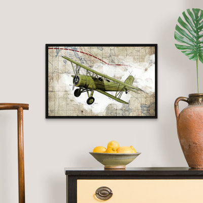 Biplane, impression d’art graphique sur toile