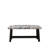 Vintage, Linen With Upholstered Bench Seat, Rustic Wood Legs For Bedroom, Living Room-275481981