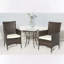 Barnish Rattan Wicker 3-Piece Garden Chair & Table Set Outdoor Furniture