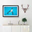 Swimming Penguin - Picture Frame Painting Print-55616727-55616730