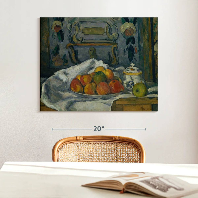 Plat de pommes Cezanne, 20" H x 25" W